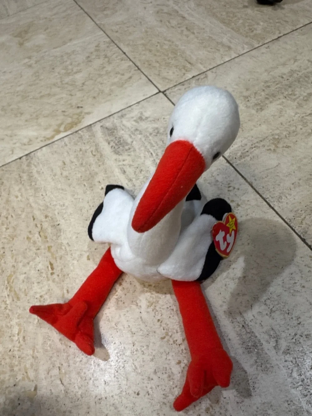 Ty Plush Bird Trio - Gray & Orange, Tan & Brown, White & Red